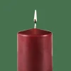 PURE Candela Cilindrica Rosso Scuro