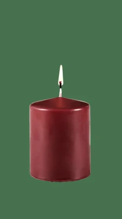 PURE Candela Cilindrica Rosso Scuro