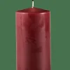 PURE Candela Cilindrica Rosso Scuro