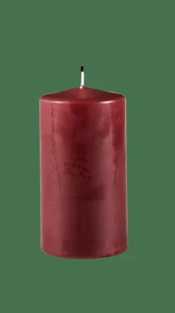 PURE Candela Cilindrica Rosso Scuro