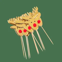 REINDEER Stecchini Aperitivo Set Di 10 Dorato