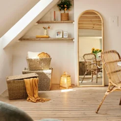 RUBBERWOOD Specchio Naturale