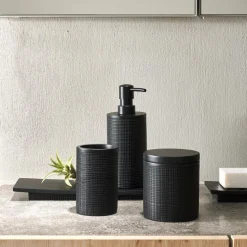 SAMOURAI Scopino WC In Supporto Nero
