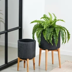 SCURO Vaso Per Piante Nero