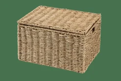 SEAGRASS Cesto Portatutto L Con Coperchio Naturale