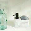 SHADOW Dispenser Sapone Con Spugna Nero, Bianco