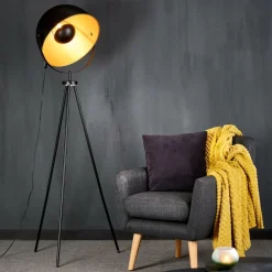 SOLEIL Lampada A Stelo Nero