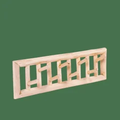 TEAK Appendiabiti Da Parete Naturale