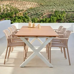 TEAK LUXE Lettino Naturale