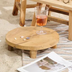 TEAK Supporto Su Base Naturale