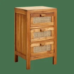 TECK Armadio A 3 Cassetti Naturale