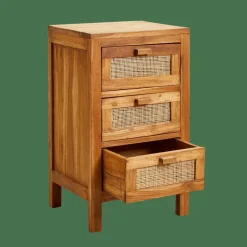 TECK Armadio A 3 Cassetti Naturale
