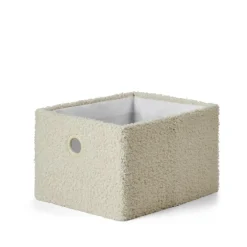 TEDDY Cesto Pieghevole Bianco Antico