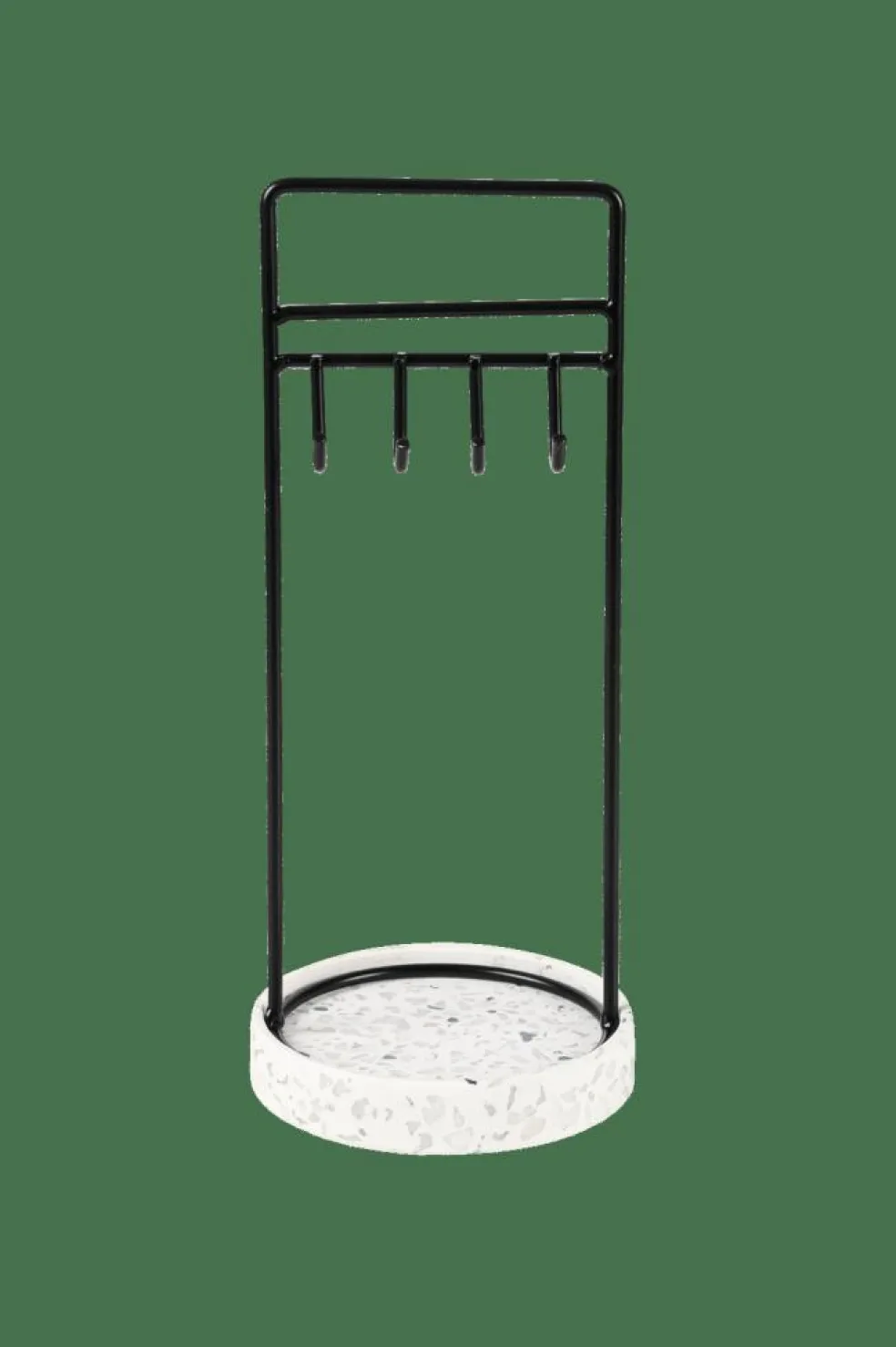 TERRAZZO Portagioielli Nero, Bianco, Grigio
