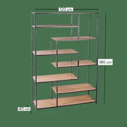TRAPP Scaffale Da Parete Nero
