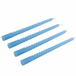TWIST Candele Intrecciate Set Di 4 Arancione