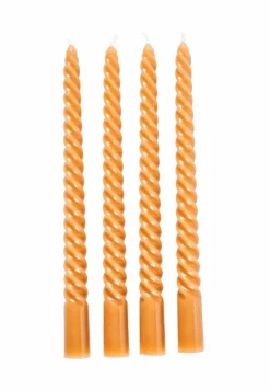 TWIST Candele Intrecciate Set Di 4 Verde