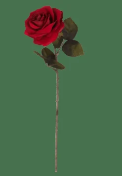 VELVET Fiore Artificiale Rosso