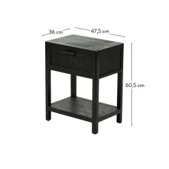 WEBSTER Comodino Nero
