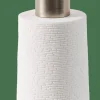 WHITE ELEGANCE Dispenser Per Sapone Bianco, Argentato
