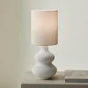 WHITESTONE Lampada Tav+paralume E27 Bianco Antico