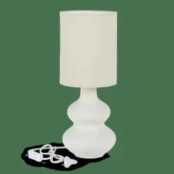 WHITESTONE Lampada Tav+paralume E27 Bianco Antico