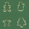 X-MAS GOLD Formine Coppaimpasto Set Di 4 Dorato