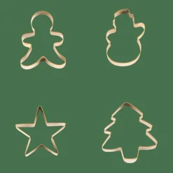 X-MAS GOLD Formine Coppaimpasto Set Di 4 Dorato