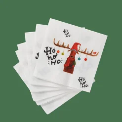 X-MAS MOOSE Set Di 20 Tovaglioli Multicolore