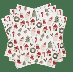 X-MAS VIBE Set Di 20 Tovaglioli Multicolore