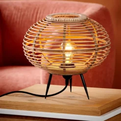 ZANZI Lampada Da Tavolo E27 Naturale