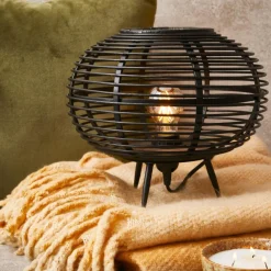 ZANZI Lampada Da Tavolo E27 Nero