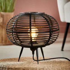 ZANZI Lampada Da Tavolo E27 Nero